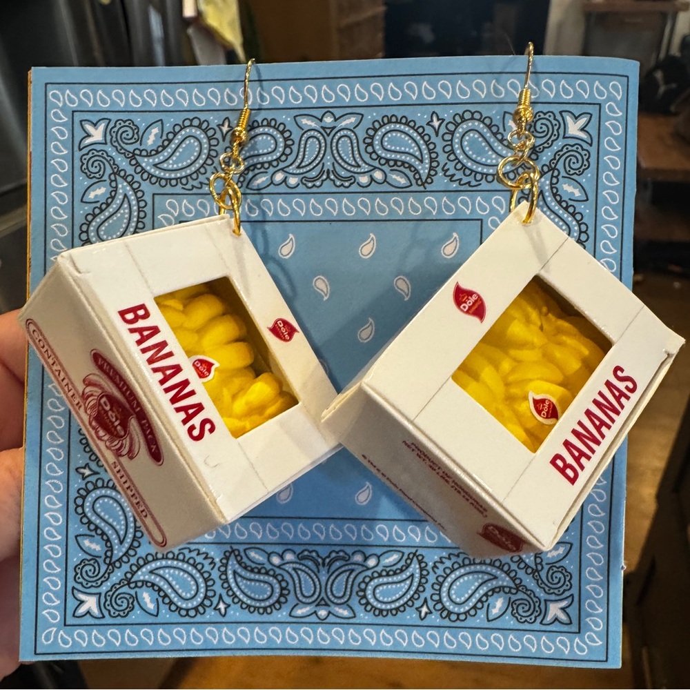 Bananas Box Earrings